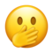 Face with Open Eyes and Hand Over Mouth