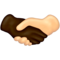 Handshake: Dark Skin Tone, Light Skin Tone