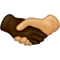 Handshake: Dark Skin Tone, Medium-Light Skin Tone