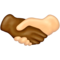 Handshake: Medium-Dark Skin Tone, Light Skin Tone