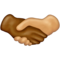 Handshake: Medium-Dark Skin Tone, Medium-Light Skin Tone
