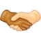 Handshake: Medium Skin Tone, Light Skin Tone