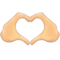 Heart Hands: Light Skin Tone