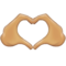 Heart Hands: Medium-Light Skin Tone