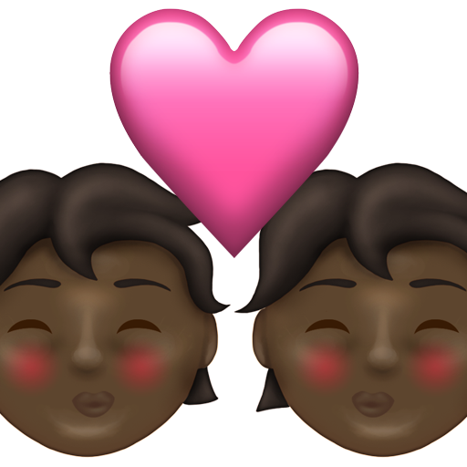 Kiss: Dark Skin Tone