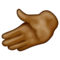 Leftwards Hand: Medium-Dark Skin Tone