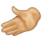 Leftwards Hand: Medium-Light Skin Tone