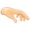 Palm Down Hand: Light Skin Tone