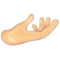 Palm Up Hand: Light Skin Tone