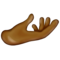 Palm Up Hand: Medium-Dark Skin Tone