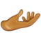 Palm Up Hand: Medium Skin Tone