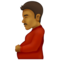 Pregnant Man: Medium-Dark Skin Tone