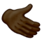 Rightwards Hand: Dark Skin Tone