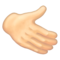 Rightwards Hand: Light Skin Tone