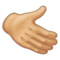 Rightwards Hand: Medium-Light Skin Tone