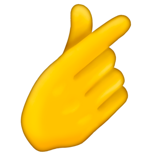 Hand with Index Finger and Thumb Crossed