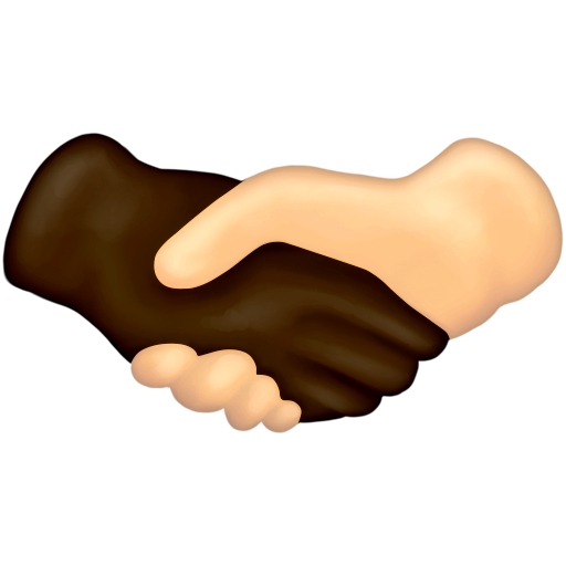 Handshake: Dark Skin Tone, Light Skin Tone