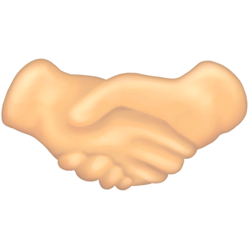 Handshake: Light Skin Tone