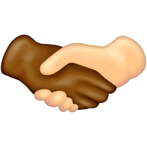 Handshake: Medium-Dark Skin Tone, Light Skin Tone