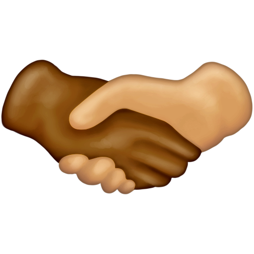 Handshake: Medium-Dark Skin Tone, Medium-Light Skin Tone