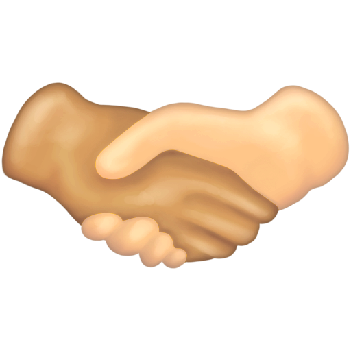 Handshake: Medium-Light Skin Tone, Light Skin Tone