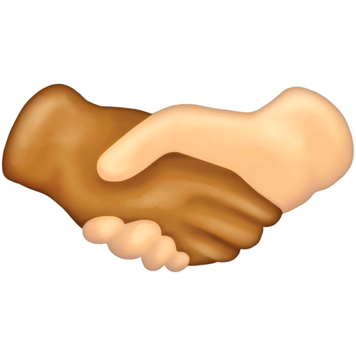 Handshake: Medium Skin Tone, Light Skin Tone