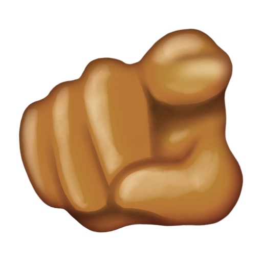 Index Pointing at the Viewer: Medium Skin Tone
