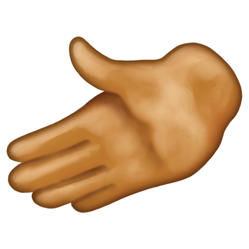 Leftwards Hand: Medium Skin Tone