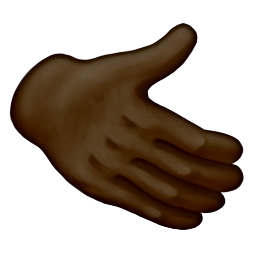 Rightwards Hand: Dark Skin Tone