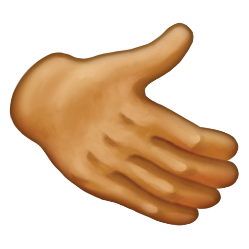 Rightwards Hand: Medium Skin Tone