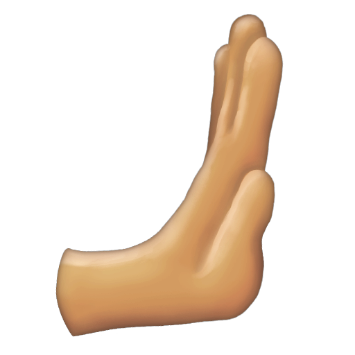 Rightwards Pushing Hand: Medium-Light Skin Tone