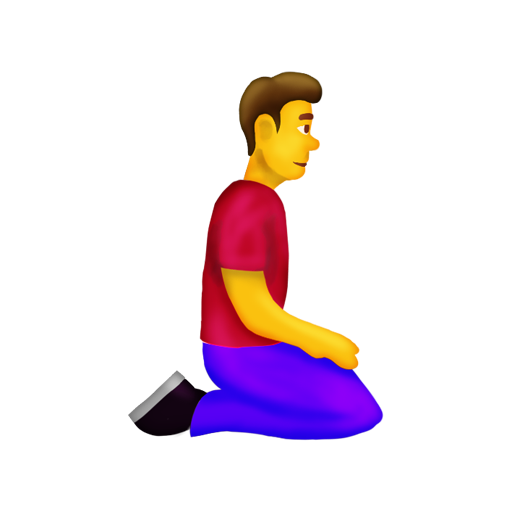 Man Kneeling Facing Right