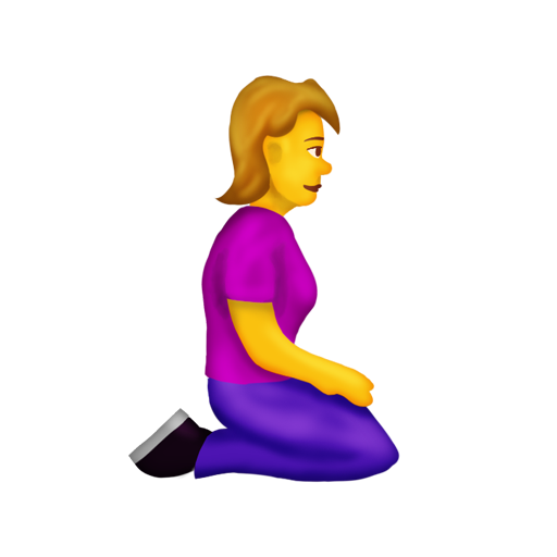 Woman Kneeling Facing Right