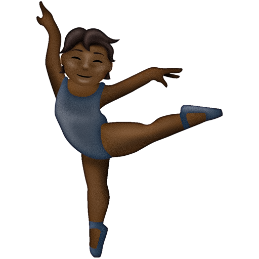 Ballet Dancer: Dark Skin Tone