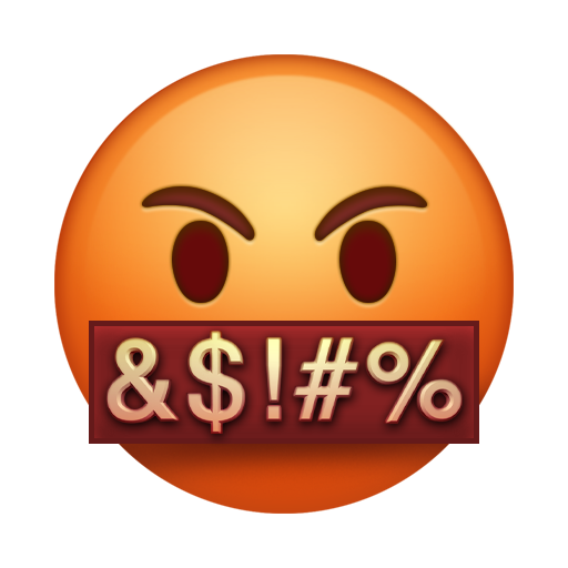 Face with Symbols on Mouth