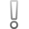 Ponto De Exclamação Branco