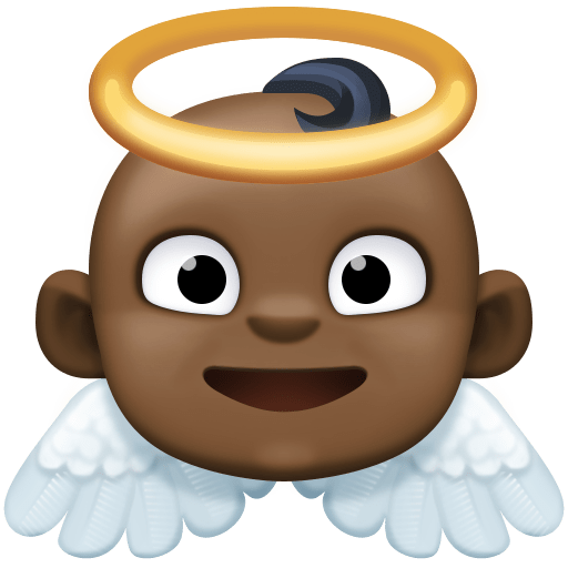 Bebê Anjo: Tom de Pele Escuro