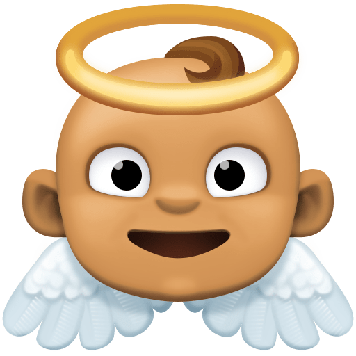 Bebê Anjo: Tom de Pele Médio