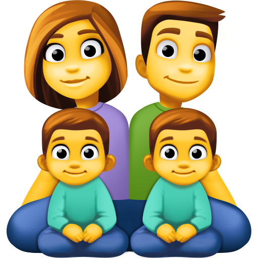 Família: Homem, Mulher, Menino, Menino