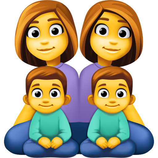 Família: Mulher, Mulher, Menino, Menino