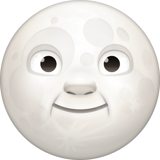 Rosto Da Lua Cheia