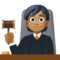 Juiz No Tribunal: Tom de Pele Médio-Escuro