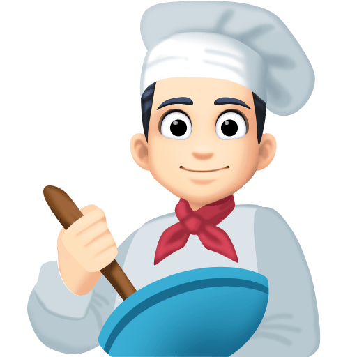 Cozinheiro: Tom de Pele Claro