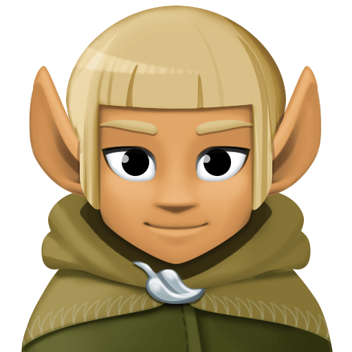 Elfo Homem: Tom de Pele Médio