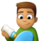 Homem Alimentando Bebê: Tom de Pele Médio