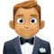 Homem De Smoking: Tom de Pele Médio