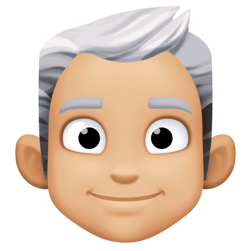 Homem: Tom de Pele Médio-Claro, Cabelo Branco