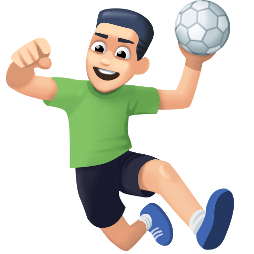 Jogador De Handebol: Tom de Pele Claro