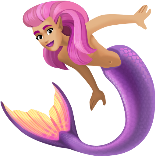 Sereia: Tom de Pele Médio-Claro