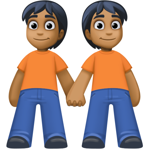 Pessoas De Mãos Dadas: Tom de Pele Médio-Escuro
